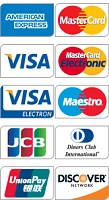 akzeptieren folgende Zahlungs-/Kreditkarten
